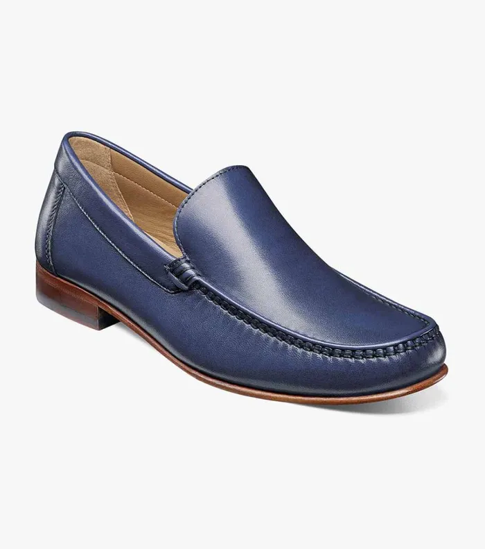 Florsheim Dress Shoes Beaufort Moc Toe Venetian Loafer Navy 8211 Men