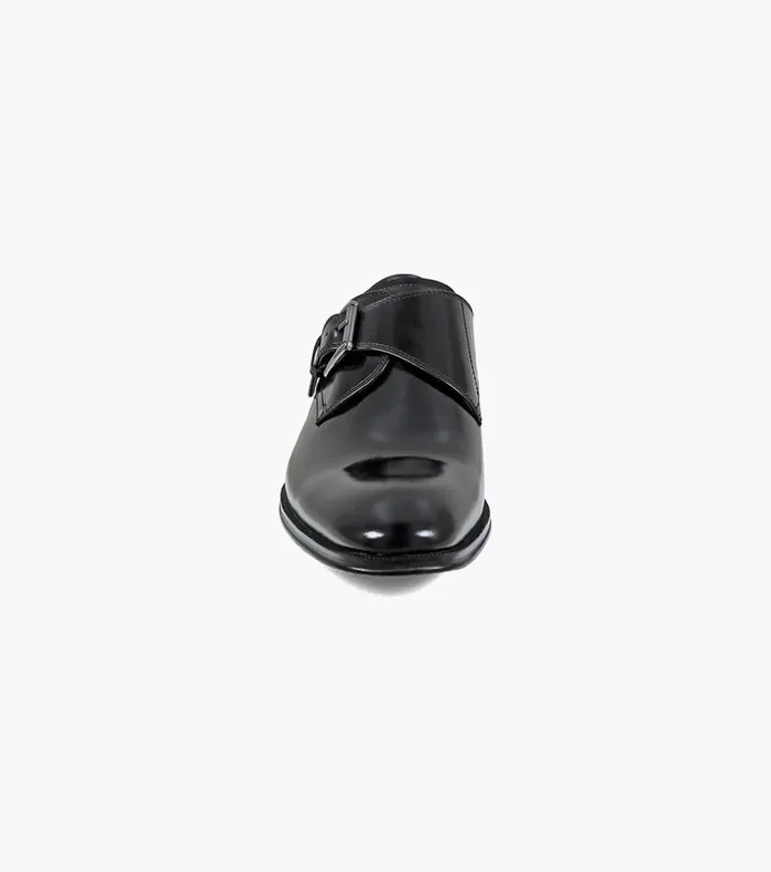 Florsheim Dress Shoes Belfast Plain Toe Monk Strap Black 8211 Men