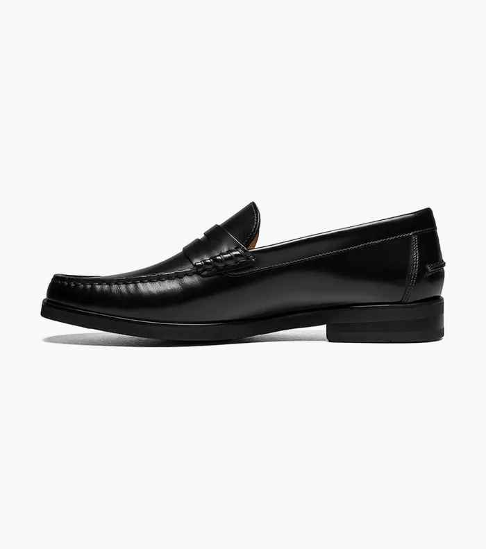 Florsheim Dress Shoes Berkley Flex Moc Toe Penny Loafer Black Smooth 8211 Men