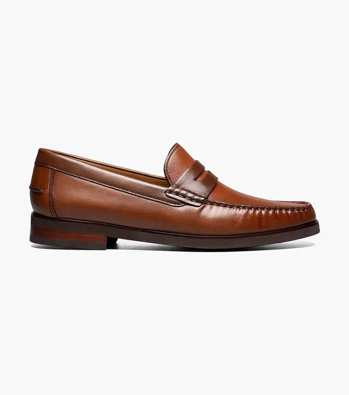 Florsheim Dress Shoes Berkley Flex Moc Toe Penny Loafer Cognac Multi 8211 Men