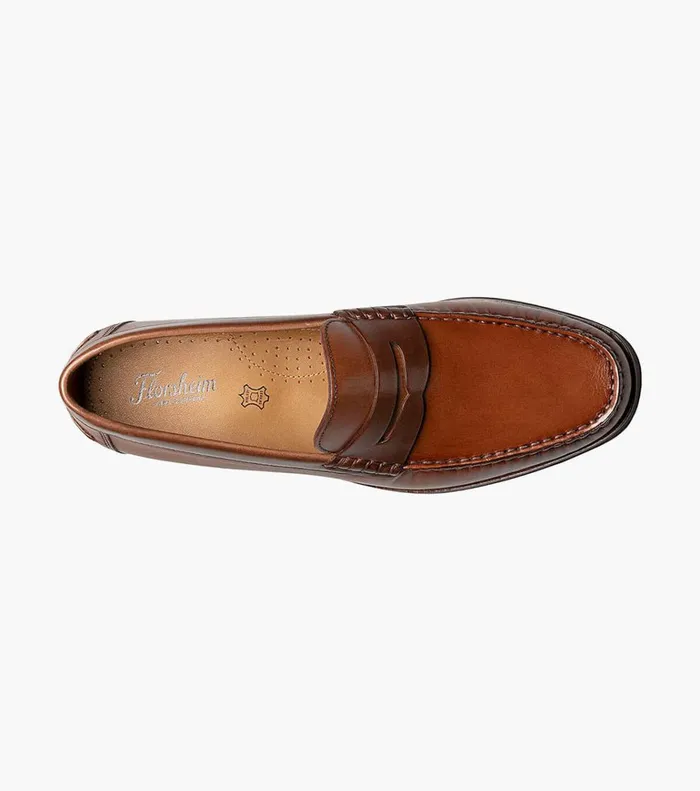 Florsheim Dress Shoes Berkley Flex Moc Toe Penny Loafer Cognac Multi 8211 Men
