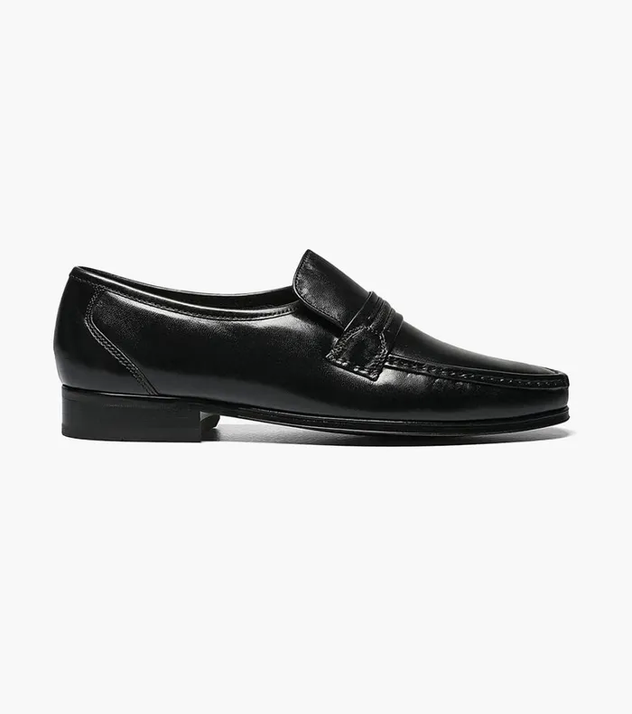 Florsheim Dress Shoes Como Moc Toe Strap Loafer Black 8211 Men