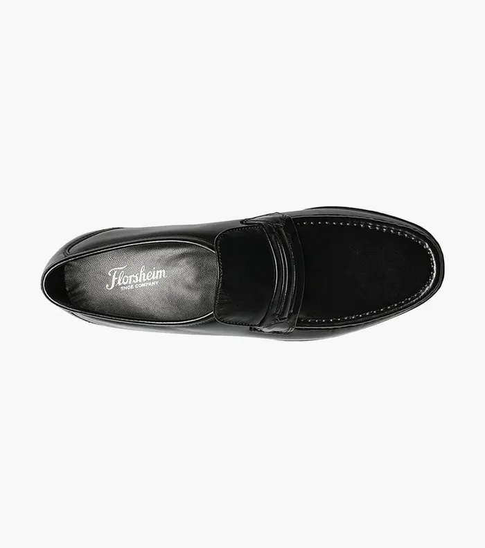 Florsheim Dress Shoes Como Moc Toe Strap Loafer Black 8211 Men