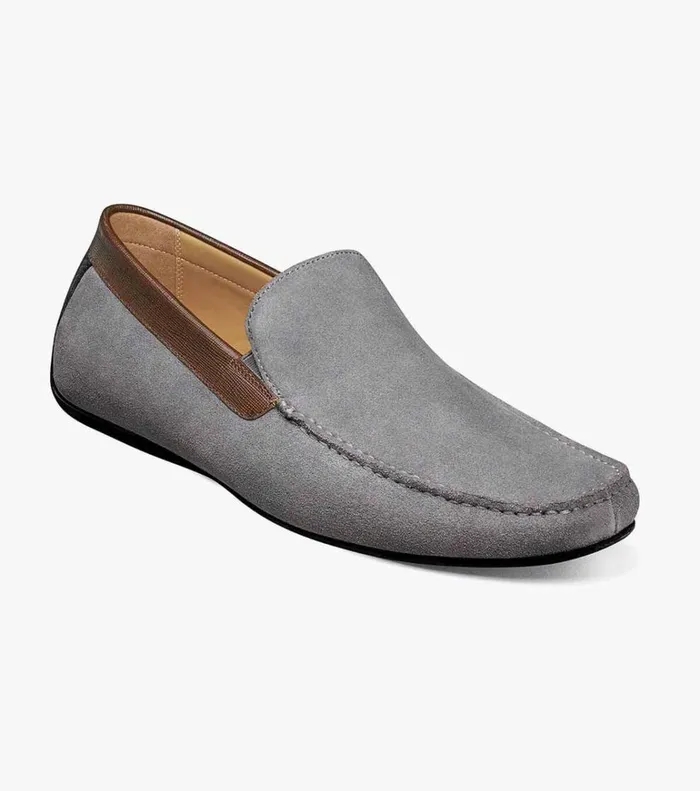 Florsheim Dress Shoes Dubino Moc Toe Venetian Slip On Gray Multi 8211 Men