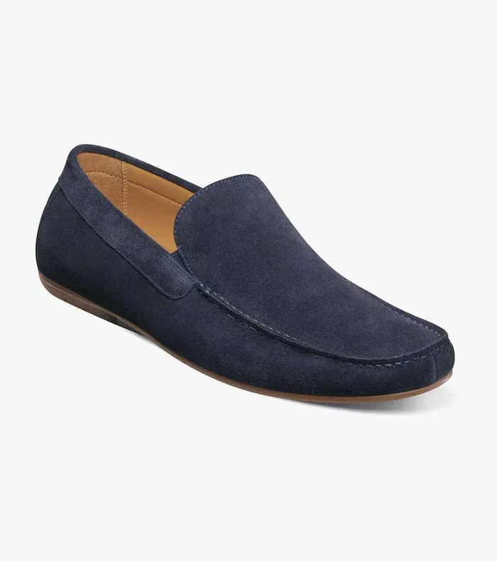 Florsheim Dress Shoes Dubino Moc Toe Venetian Slip On Navy Suede 8211 Men