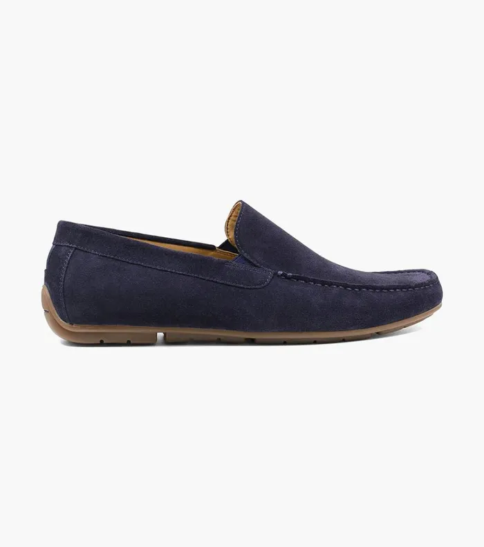 Florsheim Dress Shoes Dubino Moc Toe Venetian Slip On Navy Suede 8211 Men