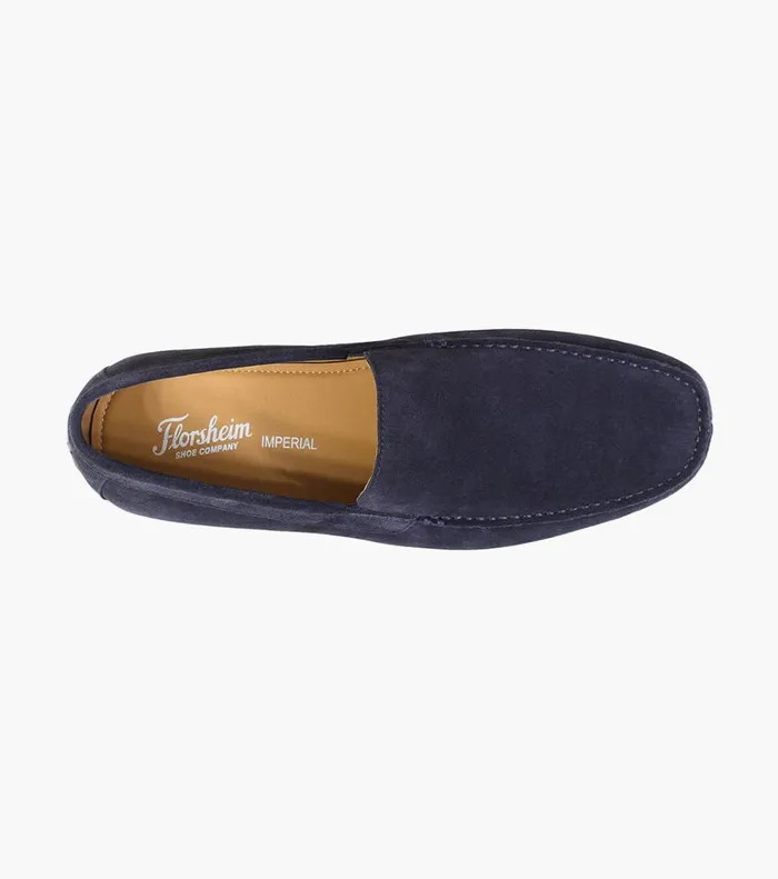 Florsheim Dress Shoes Dubino Moc Toe Venetian Slip On Navy Suede 8211 Men