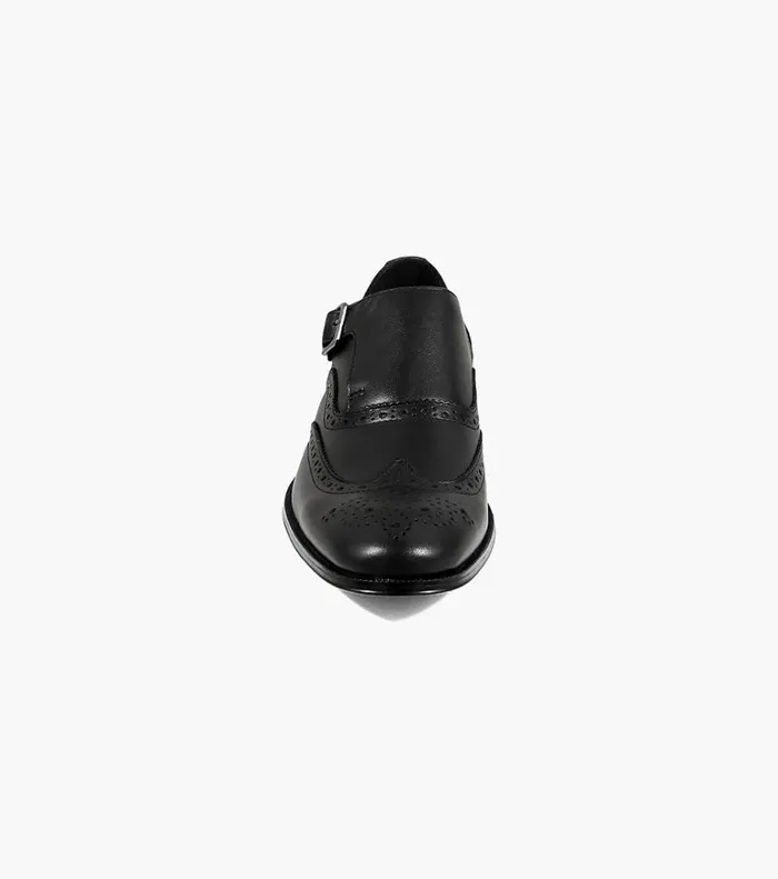 Florsheim Dress Shoes Jetson Wingtip Monk Strap Black 8211 Men