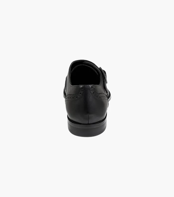 Florsheim Dress Shoes Jetson Wingtip Monk Strap Black 8211 Men