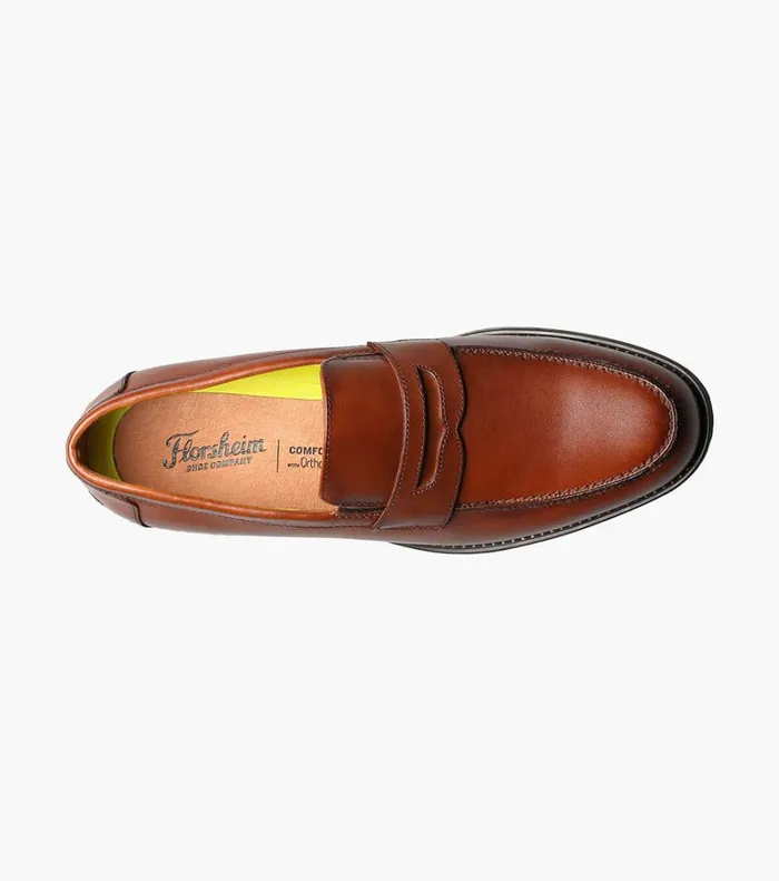 Florsheim Dress Shoes Midtown Moc Toe Penny Loafer Cognac 8211 Men