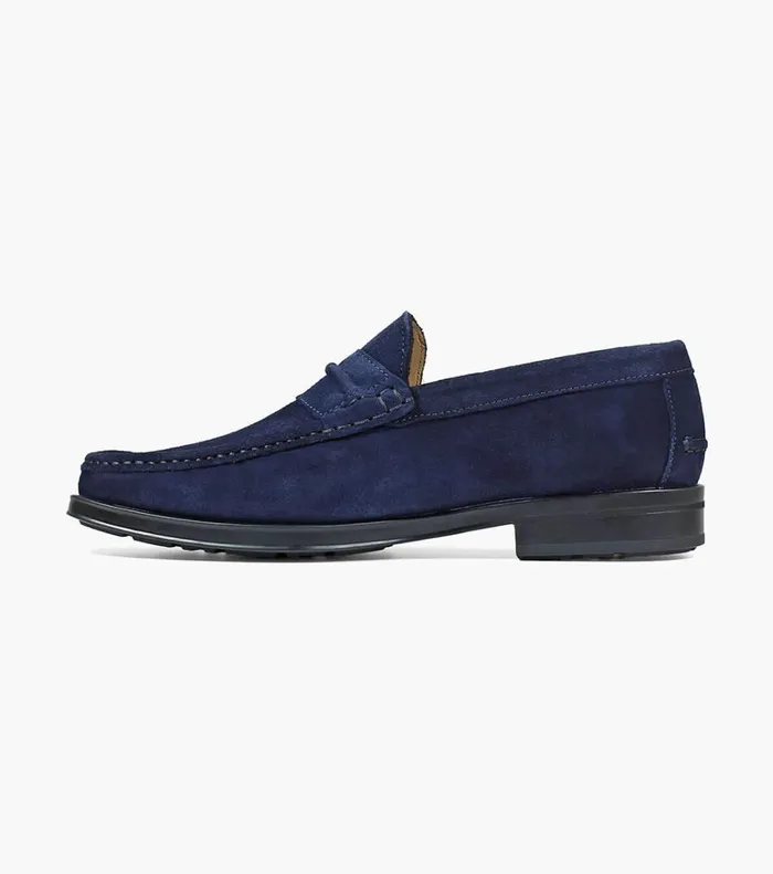 Florsheim Dress Shoes Palace Moc Toe Strap Loafer Indigo 8211 Men