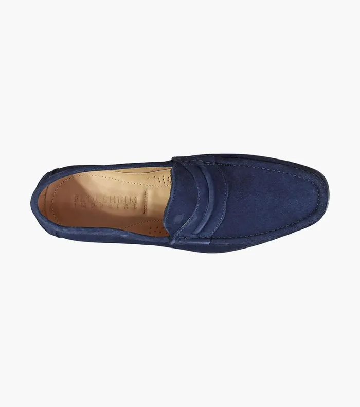 Florsheim Dress Shoes Palace Moc Toe Strap Loafer Indigo 8211 Men