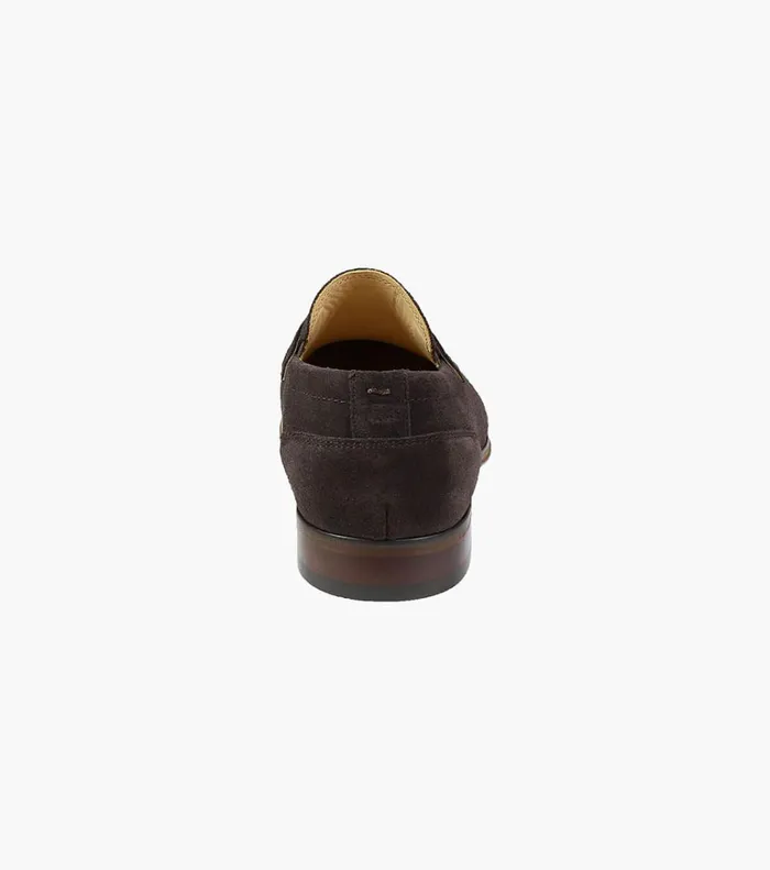 Florsheim Dress Shoes Palermo Moc Toe Penny Loafer Brown Suede 8211 Men