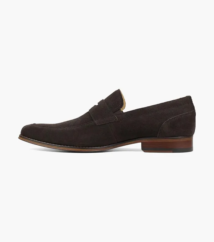 Florsheim Dress Shoes Palermo Moc Toe Penny Loafer Brown Suede 8211 Men