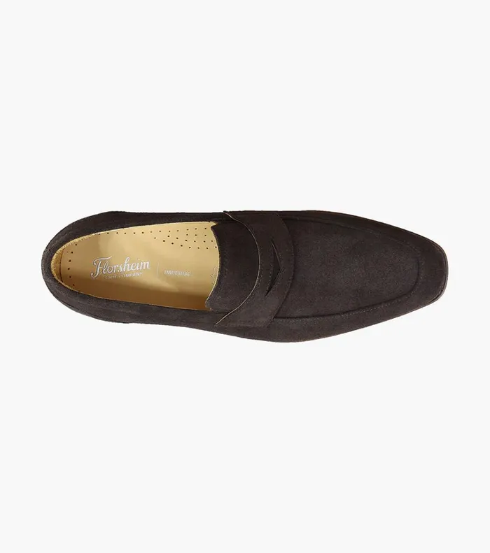 Florsheim Dress Shoes Palermo Moc Toe Penny Loafer Brown Suede 8211 Men