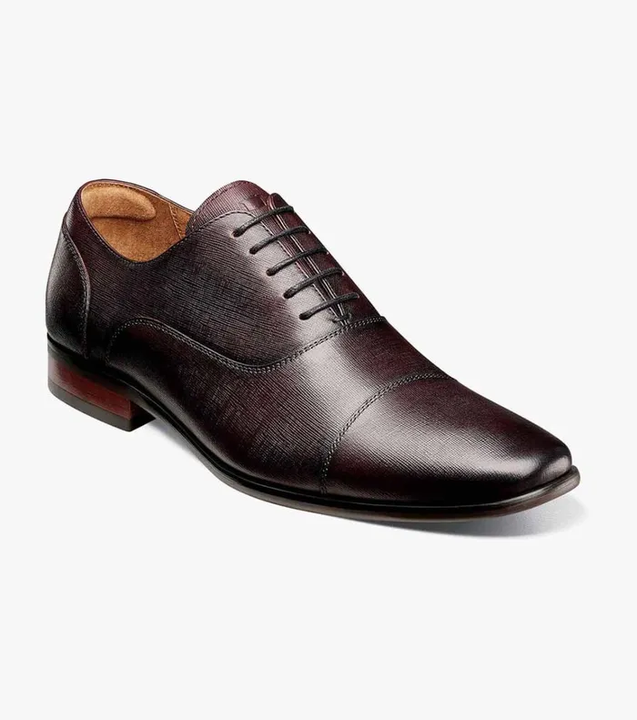 Florsheim Dress Shoes Postino Cap Toe Balmoral Oxford Burgundy 8211 Men