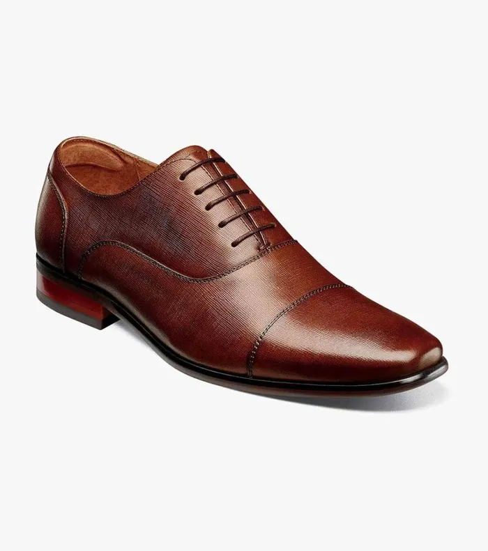 Florsheim Dress Shoes Postino Cap Toe Balmoral Oxford Cognac 8211 Men