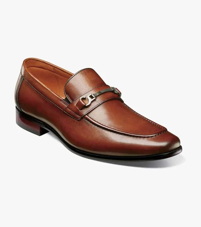 Florsheim Dress Shoes Postino Moc Toe Bit Slip On Cognac 8211 Men
