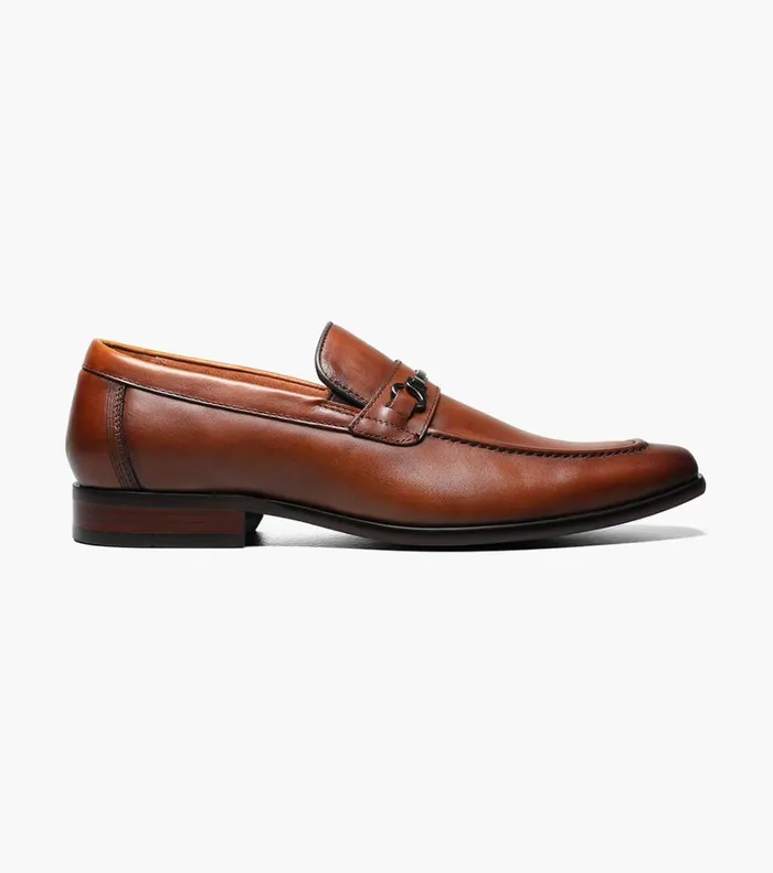 Florsheim Dress Shoes Postino Moc Toe Bit Slip On Cognac 8211 Men
