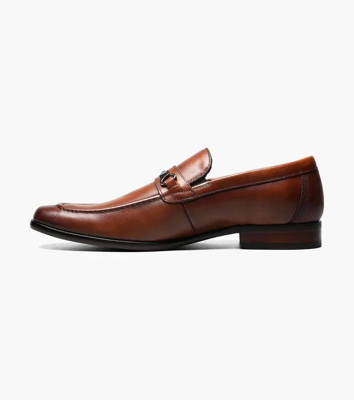 Florsheim Dress Shoes Postino Moc Toe Bit Slip On Cognac 8211 Men