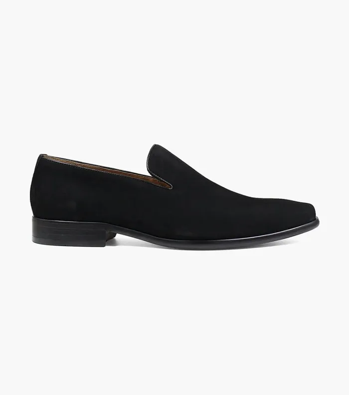 Florsheim Dress Shoes Postino Plain Toe Slip On Black Nubuck 8211 Men