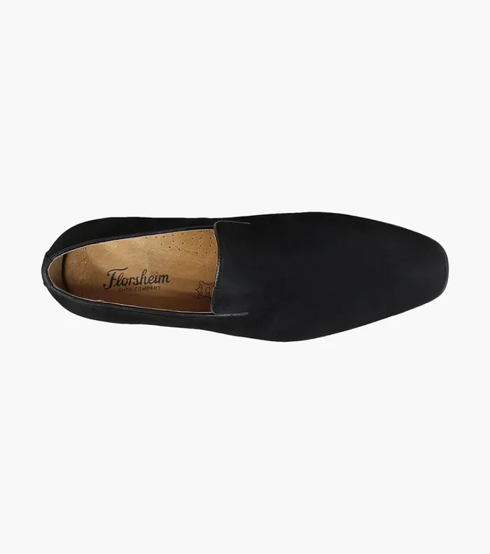 Florsheim Dress Shoes Postino Plain Toe Slip On Black Nubuck 8211 Men