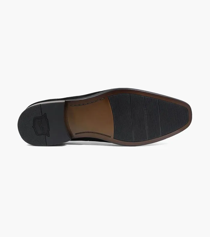 Florsheim Dress Shoes Postino Plain Toe Slip On Black Nubuck 8211 Men