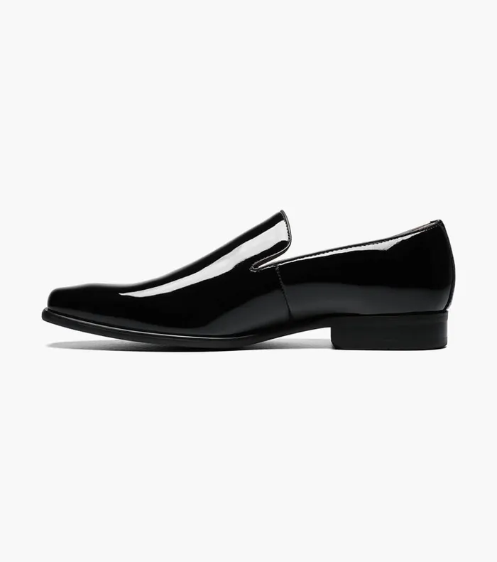 Florsheim Dress Shoes Postino Plain Toe Slip On Black Patent 8211 Men