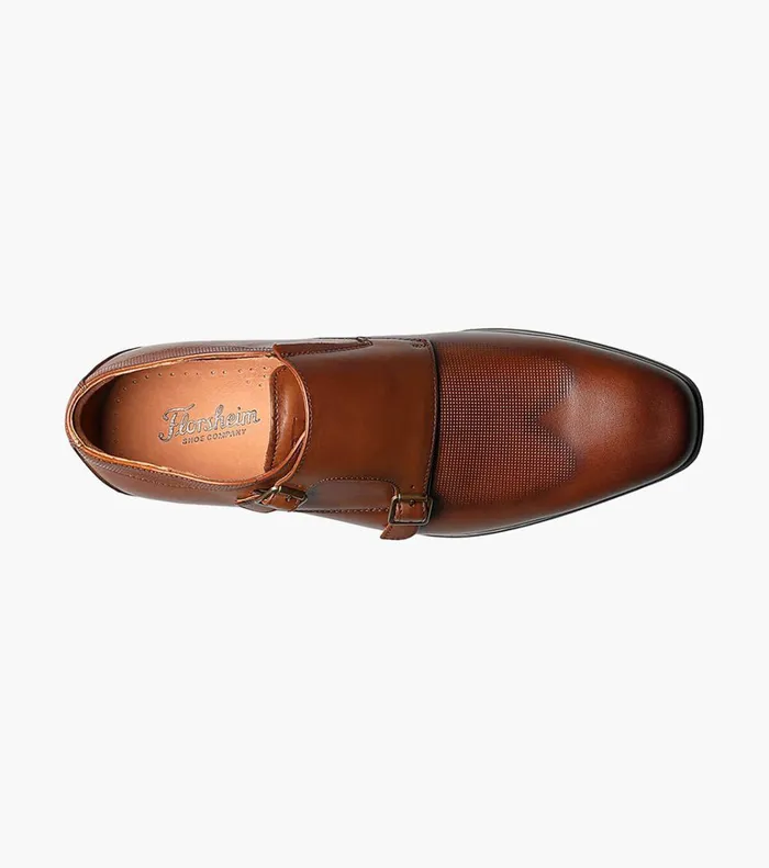 Florsheim Dress Shoes Postino Wingtip Monk Strap Cognac 8211 Men