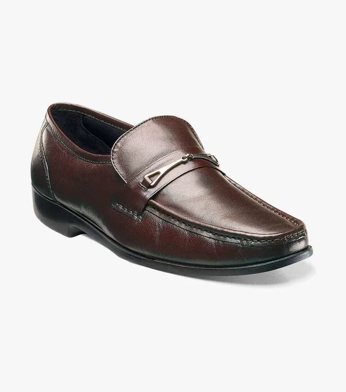 Florsheim Dress Shoes Rovito Moc Toe Bit Loafer Brown 8211 Men