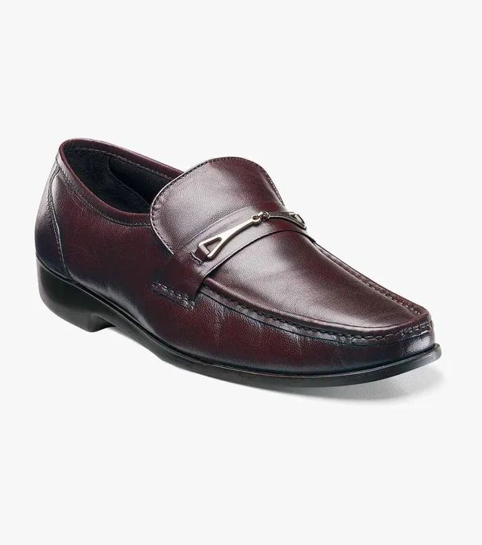 Florsheim Dress Shoes Rovito Moc Toe Bit Loafer Burgundy 8211 Men