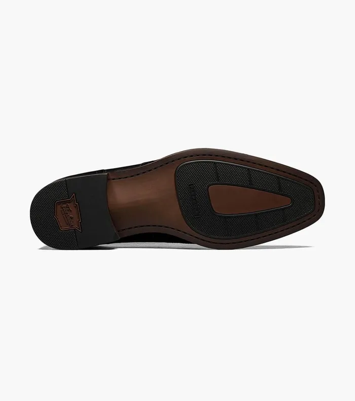 Florsheim Dress Shoes Sorrento Plain Toe Single Monk Strap Black 8211 Men