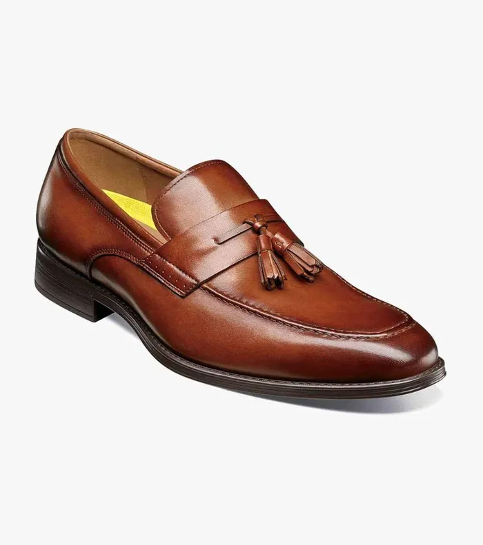 Florsheim Florsheim Comfortech Amelio Moc Toe Tassel Slip On Cognac 8211 Men