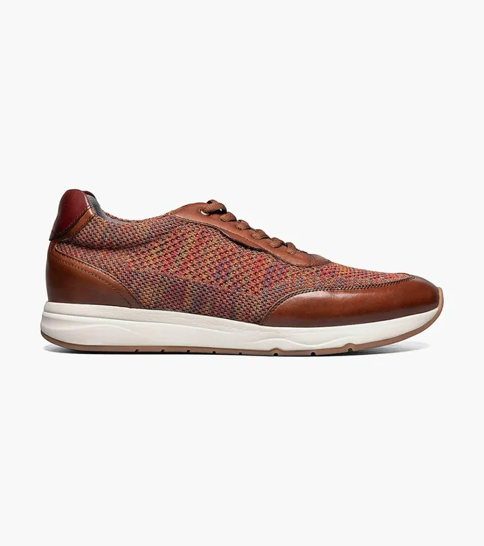 Florsheim Florsheim Comfortech Formula Knit Moc Toe Lace Up Sneaker Cognac Multi 8211 Men