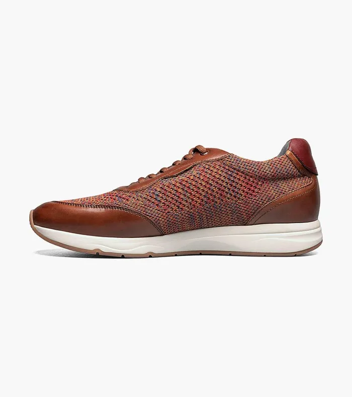 Florsheim Florsheim Comfortech Formula Knit Moc Toe Lace Up Sneaker Cognac Multi 8211 Men