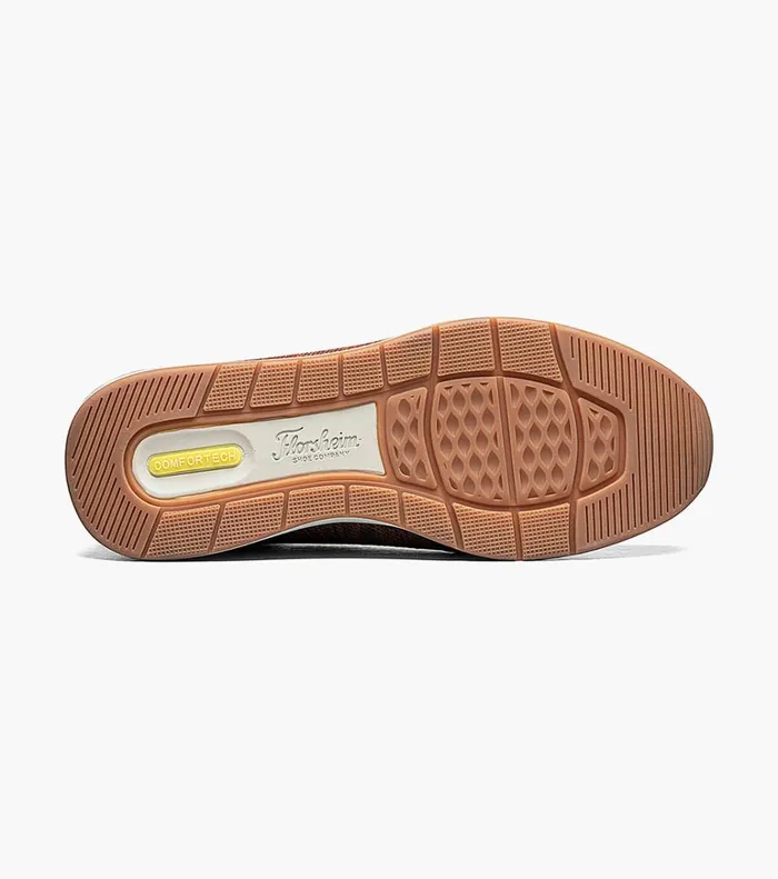 Florsheim Florsheim Comfortech Formula Knit Moc Toe Lace Up Sneaker Cognac Multi 8211 Men