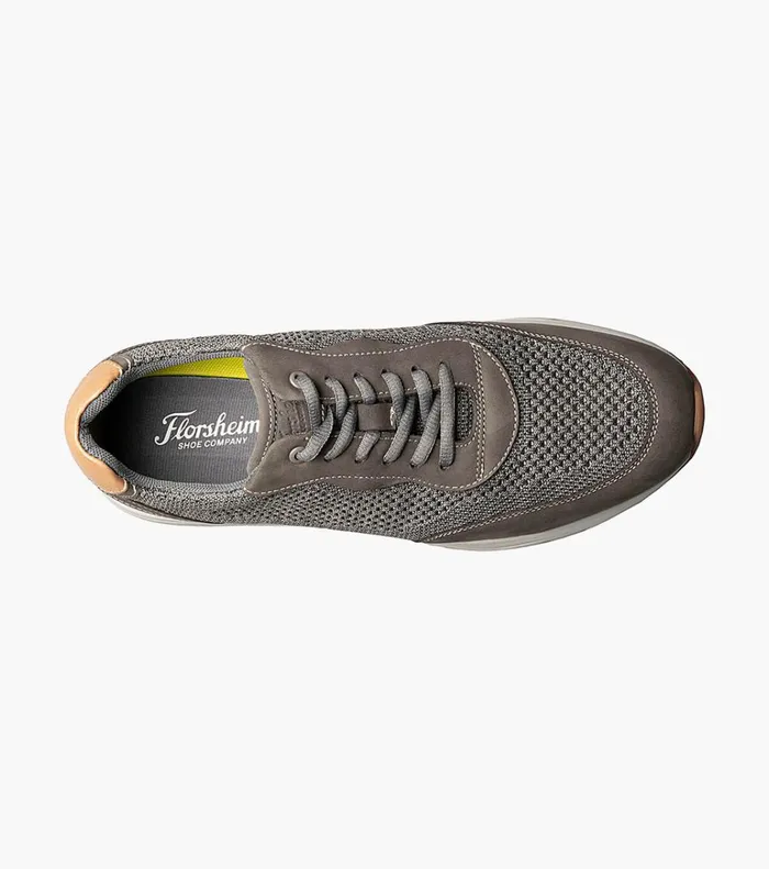 Florsheim Florsheim Comfortech Formula Knit Moc Toe Lace Up Sneaker Gray 8211 Men