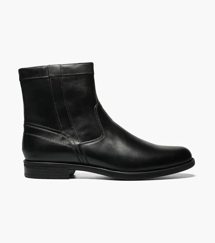 Florsheim Florsheim Comfortech Midtown Plain Toe Zipper Boot Black 8211 Men