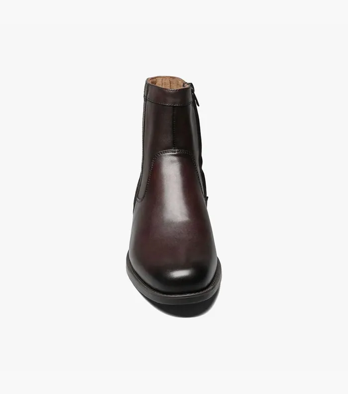 Florsheim Florsheim Comfortech Midtown Plain Toe Zipper Boot Brown 8211 Men