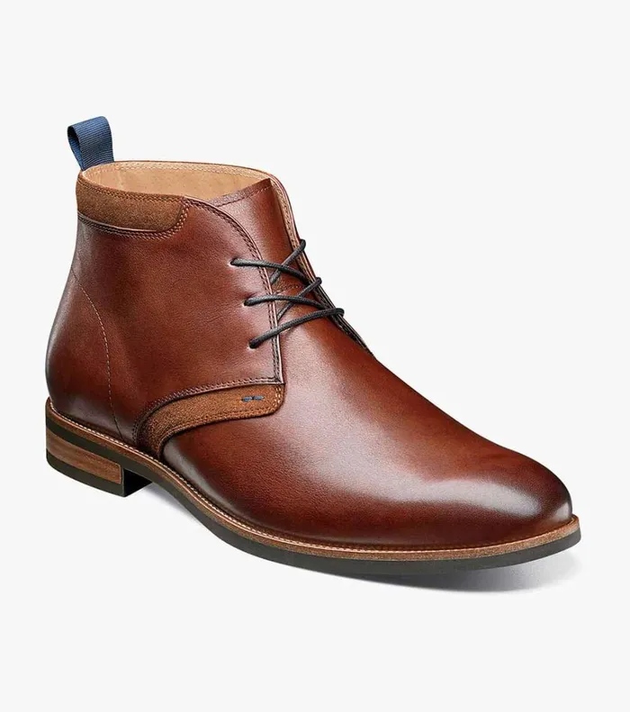 Florsheim Florsheim Comfortech Uptown Plain Toe Chukka Boot Cognac 8211 Men