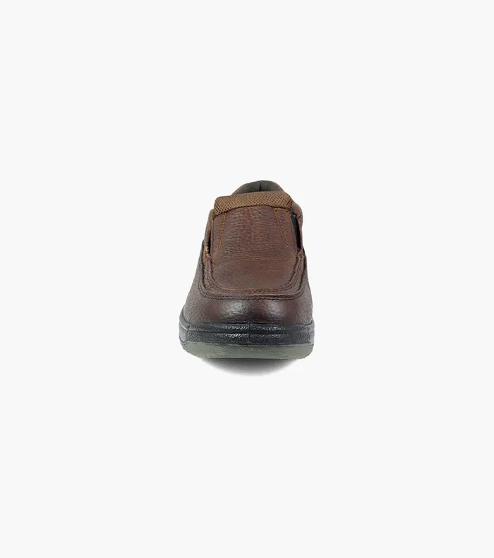 Florsheim Safety Shoes Lucky Composite Toe Moc Toe Slip On Brown 8211 Men