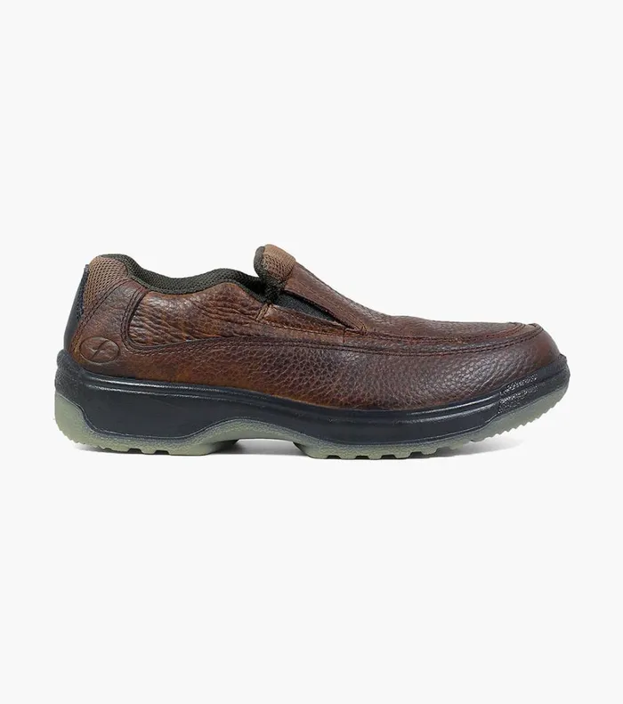 Florsheim Safety Shoes Lucky Composite Toe Moc Toe Slip On Brown 8211 Men