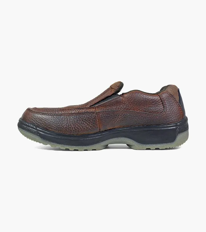 Florsheim Safety Shoes Lucky Composite Toe Moc Toe Slip On Brown 8211 Men