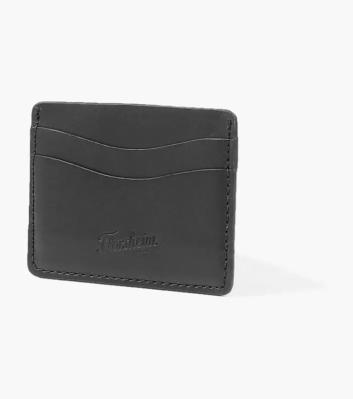 Florsheim Small Leather Goods Card Holder Made In USA Black 8211 Men