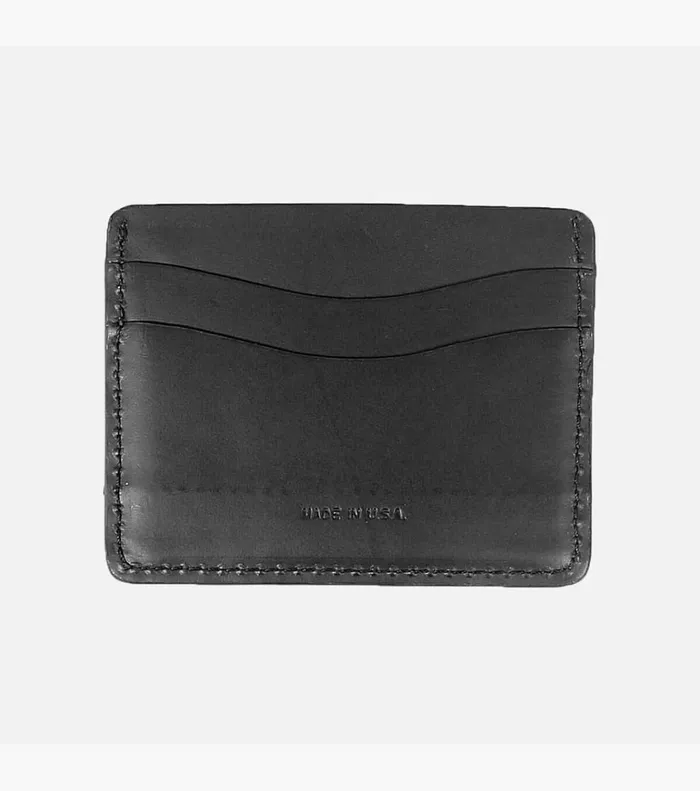 Florsheim Small Leather Goods Card Holder Made In USA Black 8211 Men