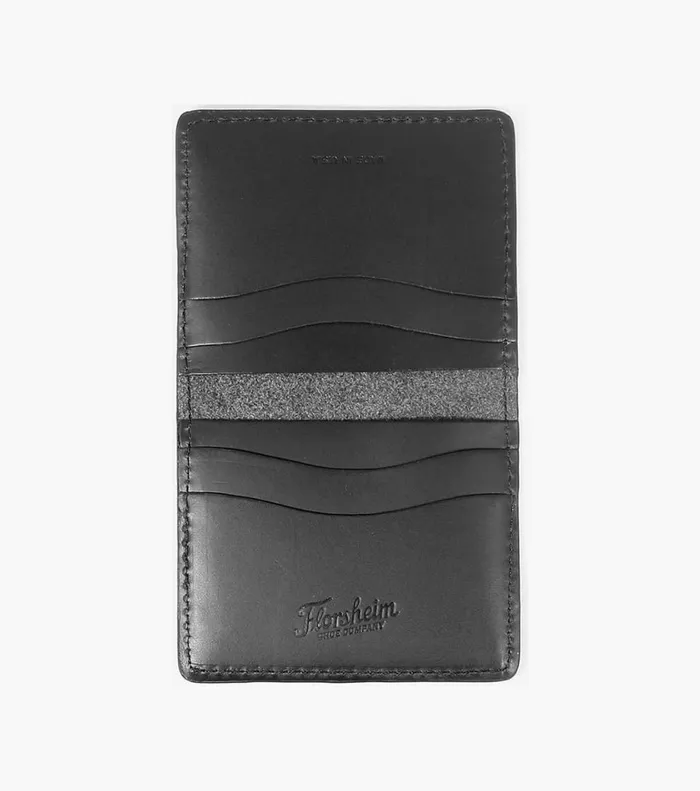 Florsheim Small Leather Goods Minimal Bifold Wallet Made In USA Black 8211 Men