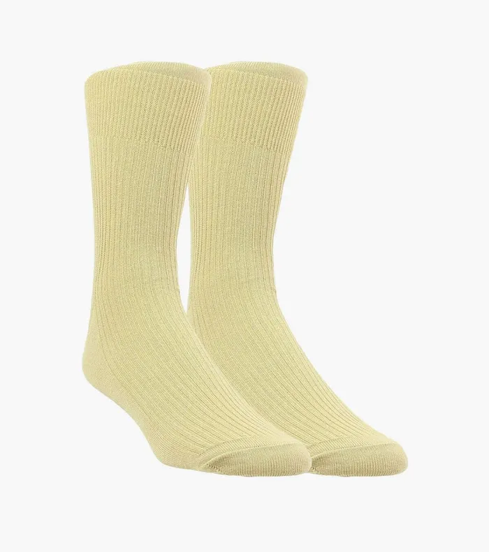 Florsheim Socks 2Pack Comfort Top Crew Dress Socks Khaki 8211 Men