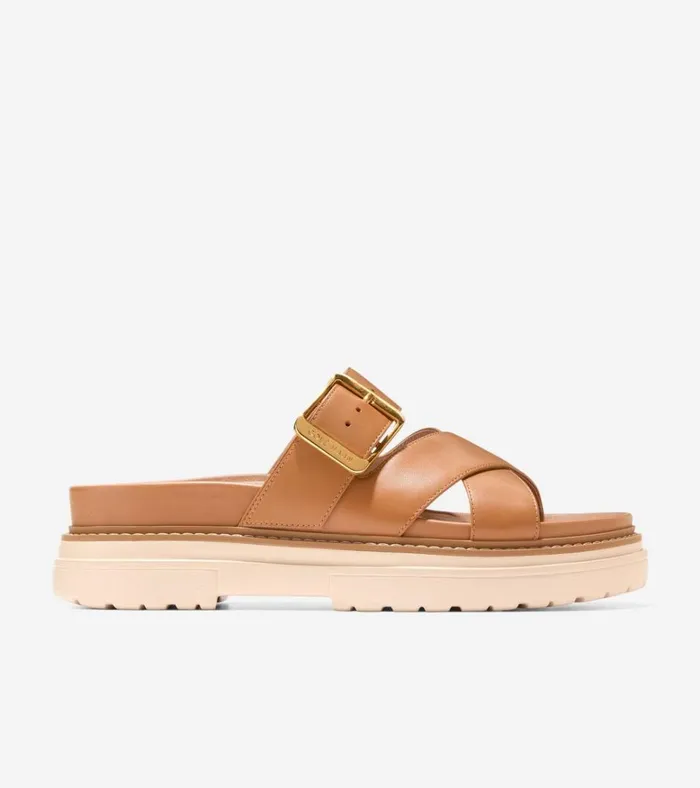 Fraya Slide Sandals Caramel Women Cole Haan Sandals