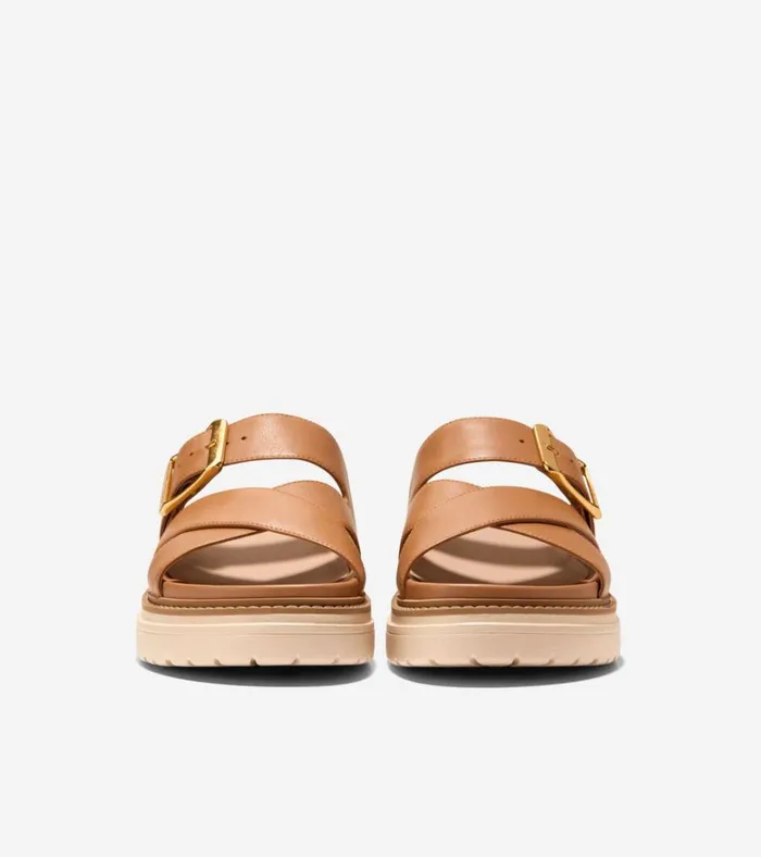 Fraya Slide Sandals Caramel Women Cole Haan Sandals