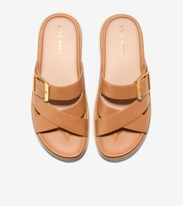 Fraya Slide Sandals Caramel Women Cole Haan Sandals